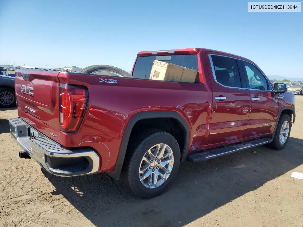 2019 GMC Sierra K1500 Slt VIN: 1GTU9DED4KZ113944 Lot: 65407034