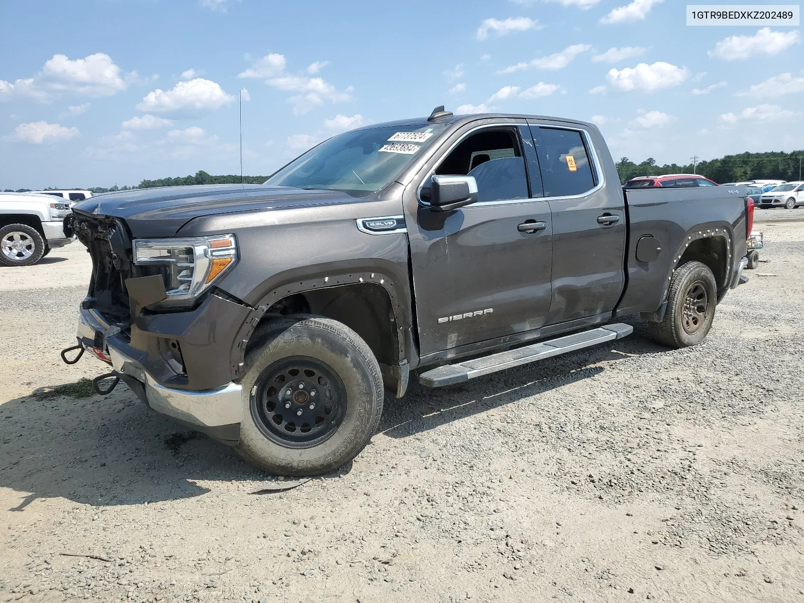 2019 GMC Sierra K1500 Sle VIN: 1GTR9BEDXKZ202489 Lot: 67737524