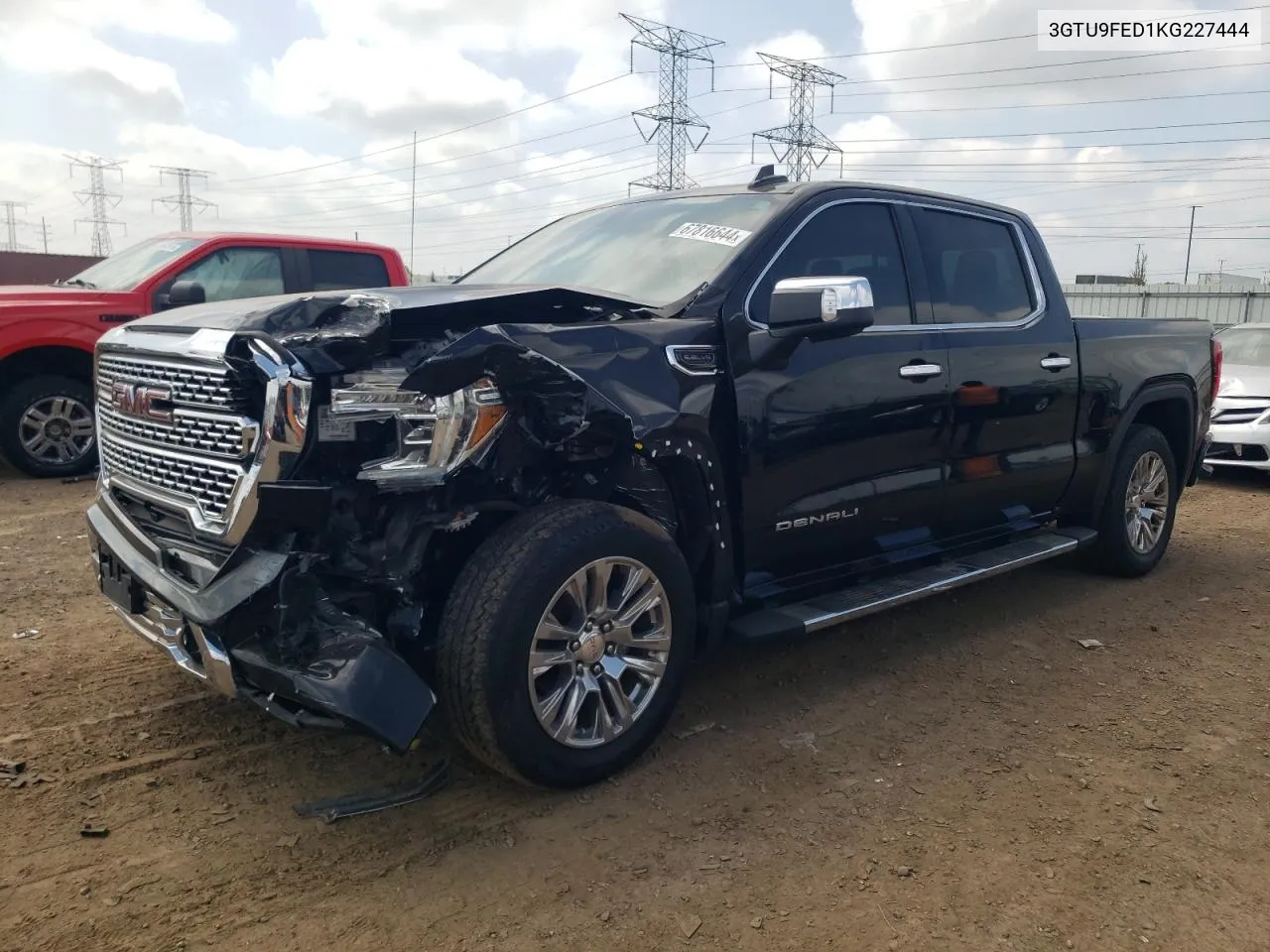 2019 GMC Sierra K1500 Denali VIN: 3GTU9FED1KG227444 Lot: 67816644