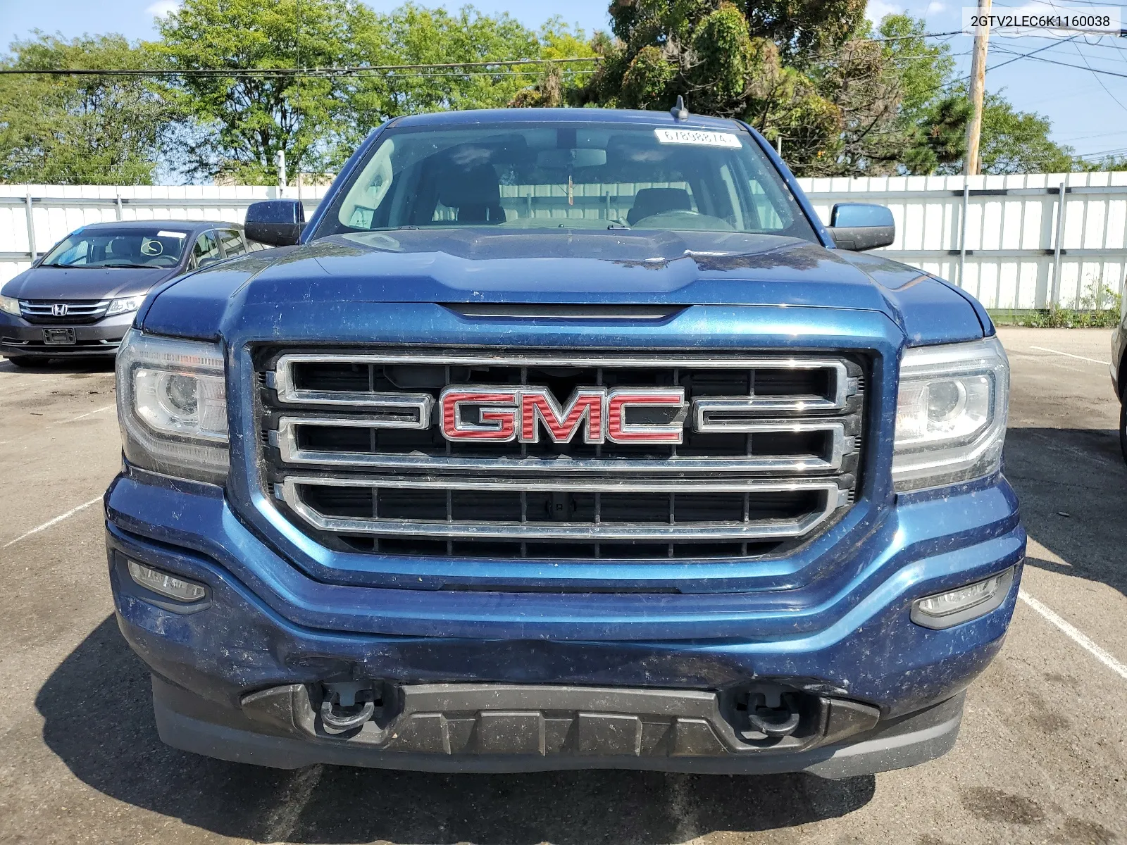 2019 GMC Sierra Limited K1500 VIN: 2GTV2LEC6K1160038 Lot: 67898874