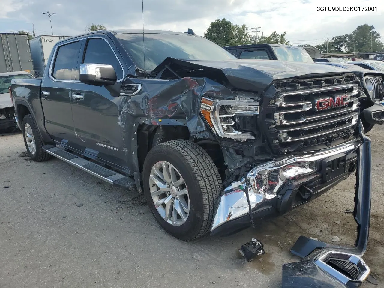 3GTU9DED3KG172001 2019 GMC Sierra K1500 Slt