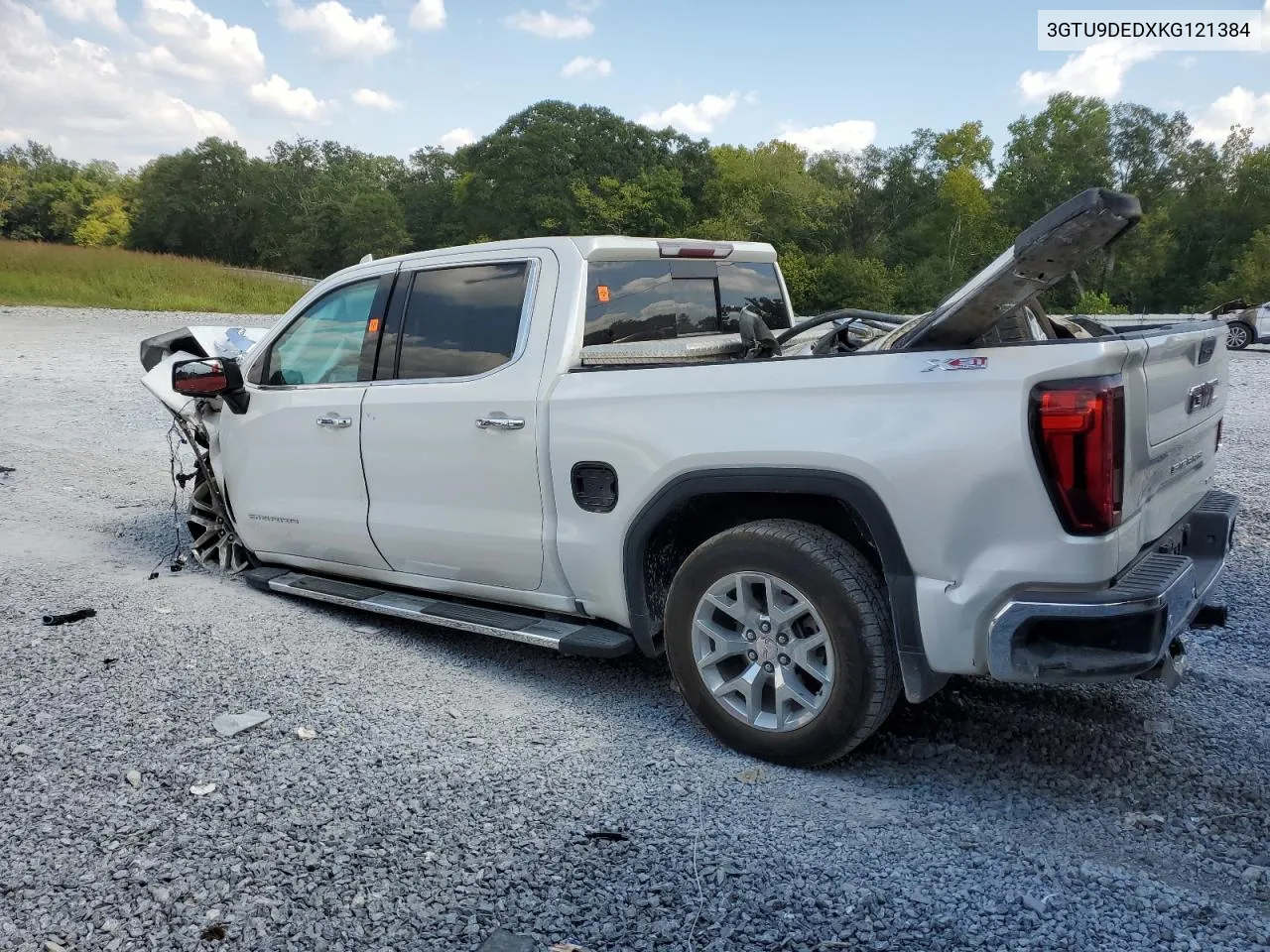 2019 GMC Sierra K1500 Slt VIN: 3GTU9DEDXKG121384 Lot: 68781363