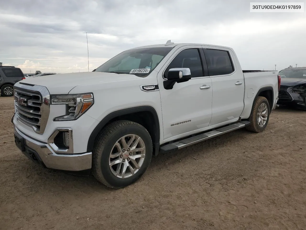 2019 GMC Sierra K1500 Slt VIN: 3GTU9DED4KG197859 Lot: 69196234