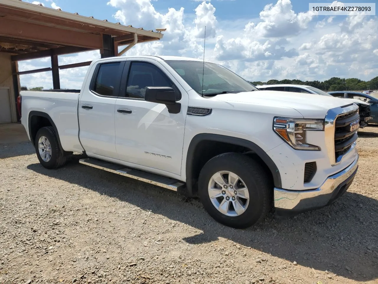 2019 GMC Sierra C1500 VIN: 1GTR8AEF4KZ278093 Lot: 69217674