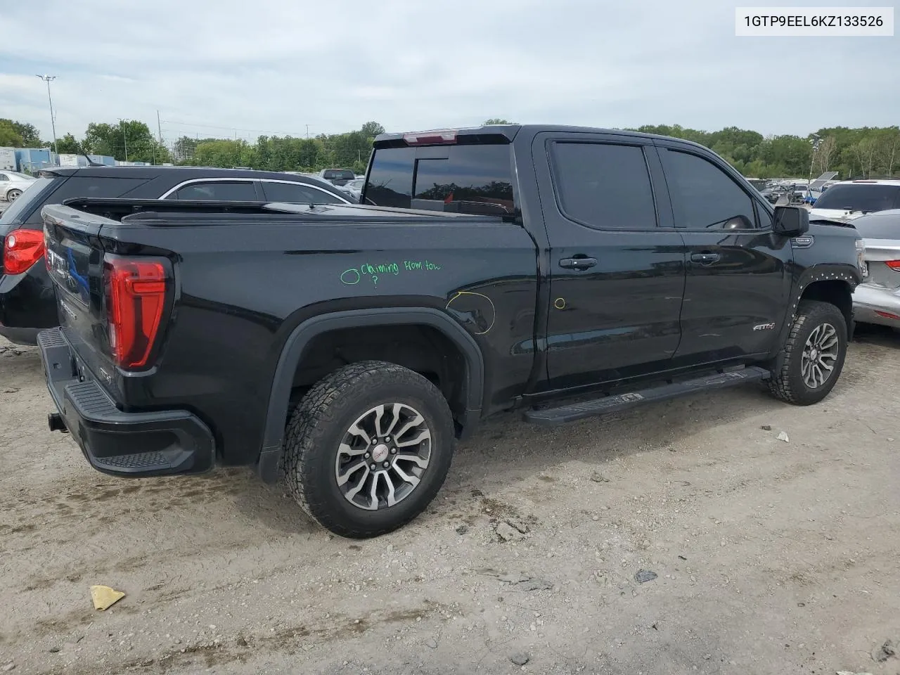 2019 GMC Sierra K1500 At4 VIN: 1GTP9EEL6KZ133526 Lot: 69681434