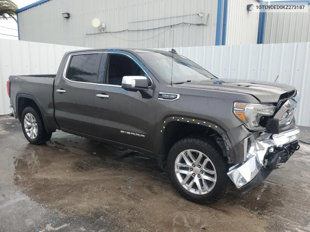 2019 GMC Sierra K1500 Slt VIN: 1GTU9DED0KZ273187 Lot: 69830494