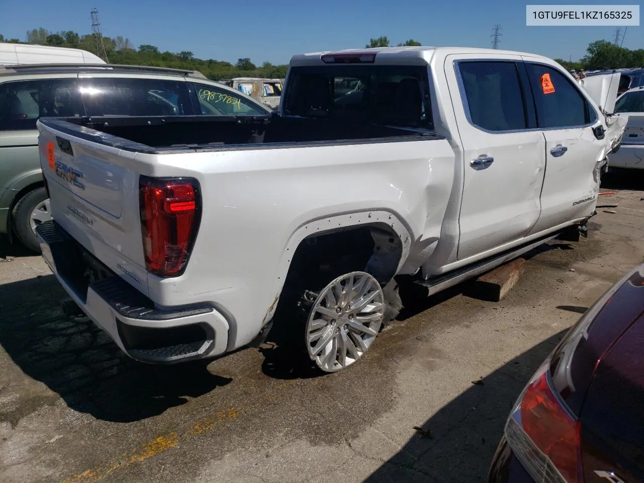 2019 GMC Sierra K1500 Denali VIN: 1GTU9FEL1KZ165325 Lot: 69949404