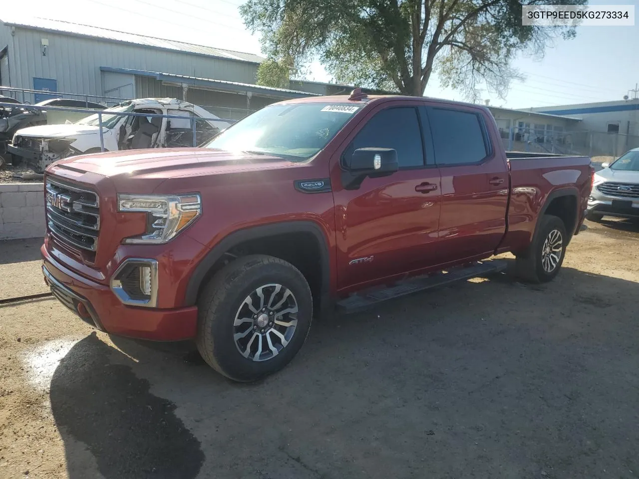 2019 GMC Sierra K1500 At4 VIN: 3GTP9EED5KG273334 Lot: 70040834