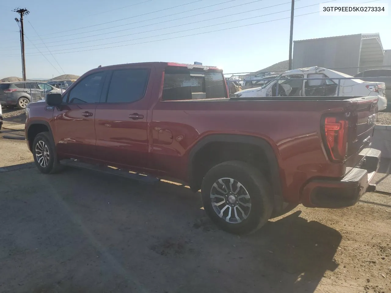 2019 GMC Sierra K1500 At4 VIN: 3GTP9EED5KG273334 Lot: 70040834