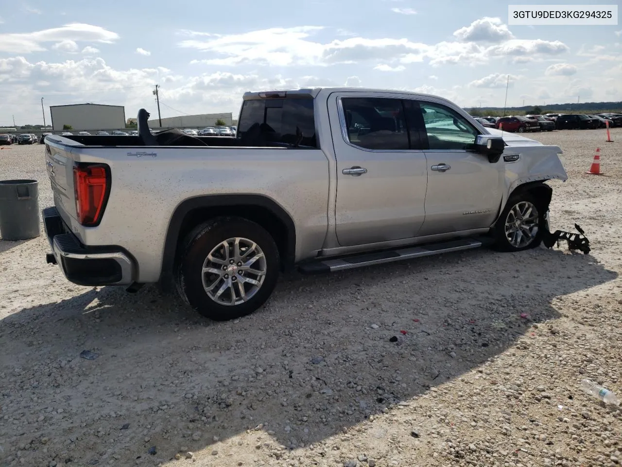 2019 GMC Sierra K1500 Slt VIN: 3GTU9DED3KG294325 Lot: 70384164