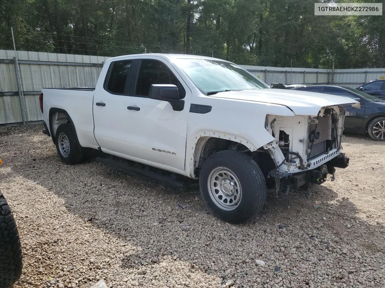 2019 GMC Sierra C1500 VIN: 1GTR8AEH0KZ272986 Lot: 70875954