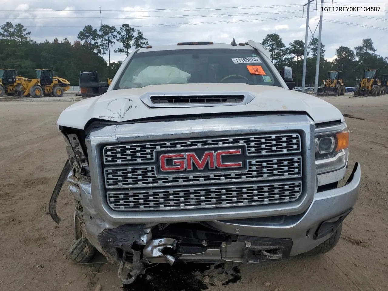 2019 GMC Sierra K2500 Slt VIN: 1GT12REY0KF134587 Lot: 71168574