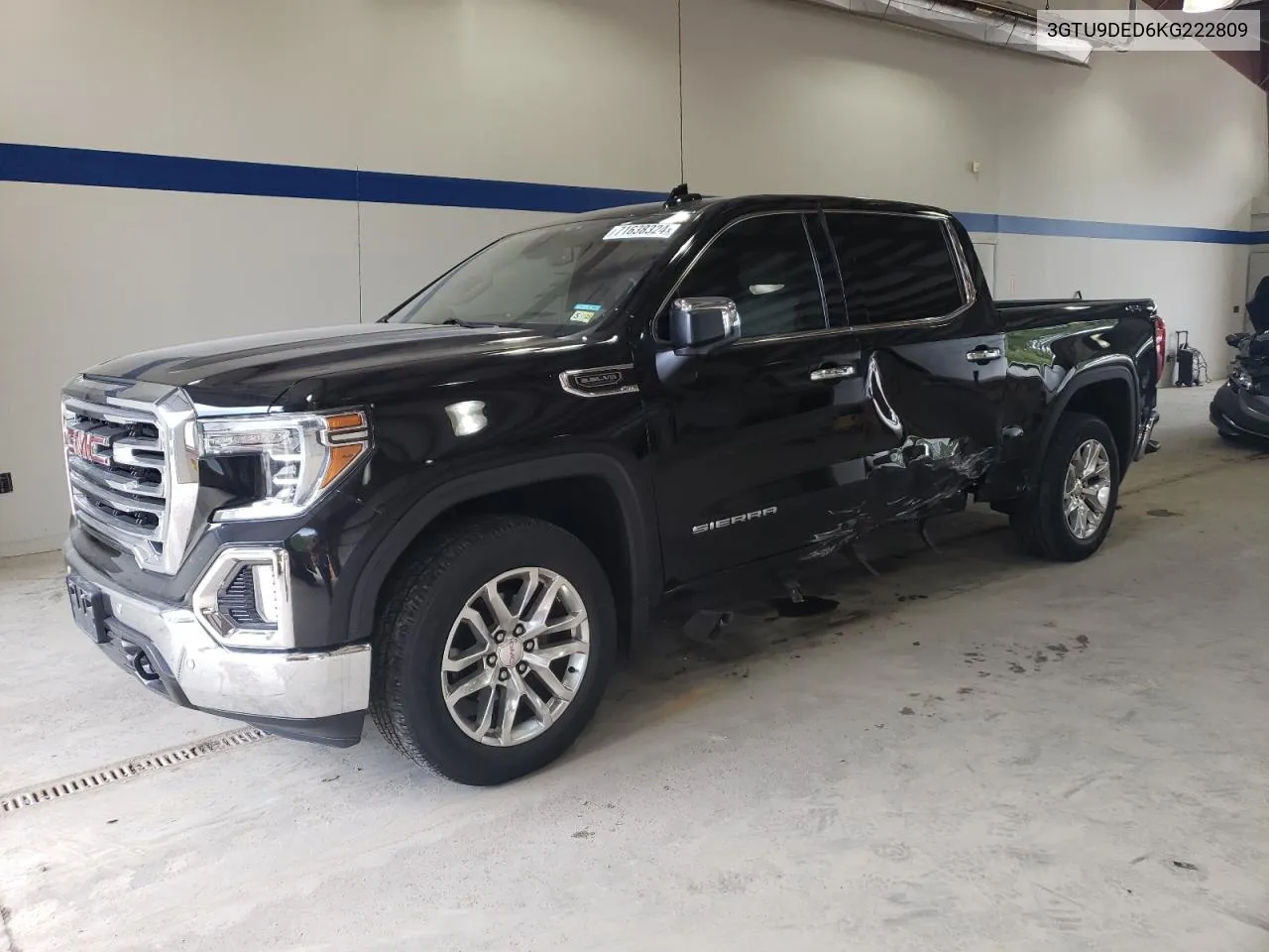 2019 GMC Sierra K1500 Slt VIN: 3GTU9DED6KG222809 Lot: 71638324