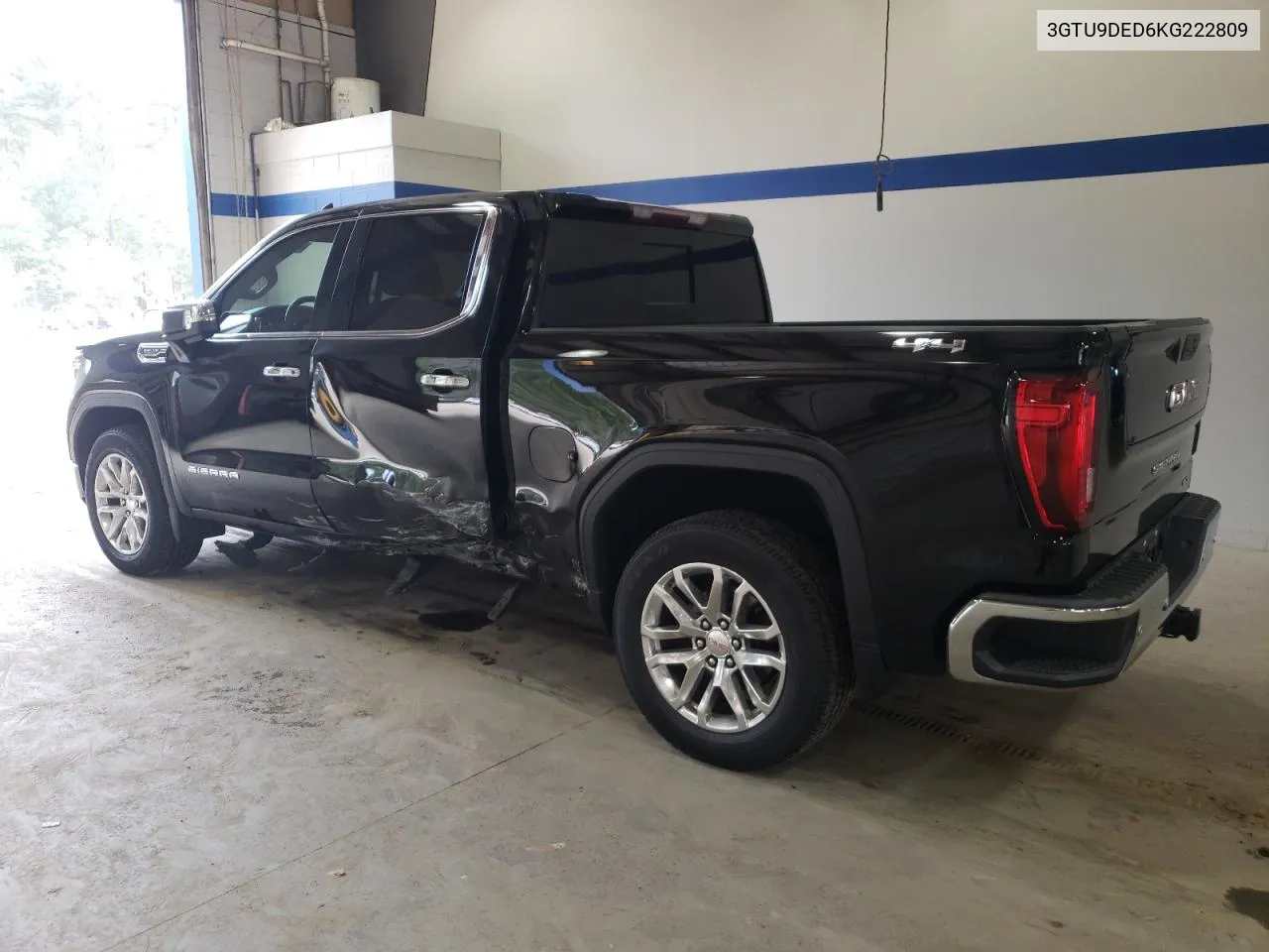 2019 GMC Sierra K1500 Slt VIN: 3GTU9DED6KG222809 Lot: 71638324