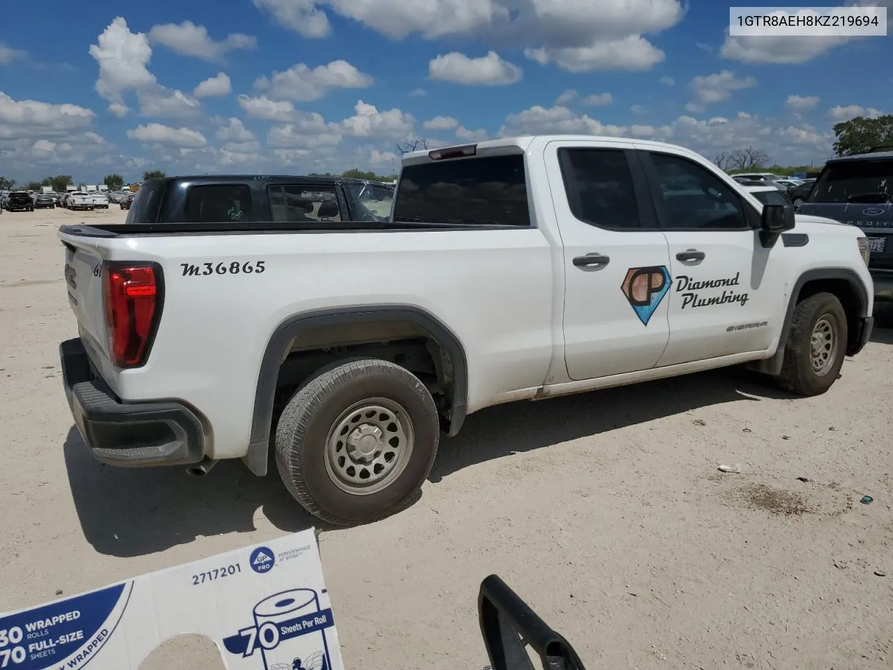 2019 GMC Sierra C1500 VIN: 1GTR8AEH8KZ219694 Lot: 72238504