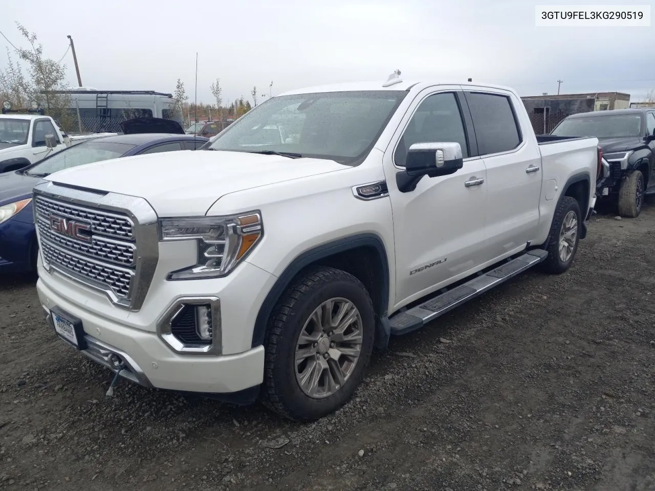 2019 GMC Sierra K1500 Denali VIN: 3GTU9FEL3KG290519 Lot: 72942814