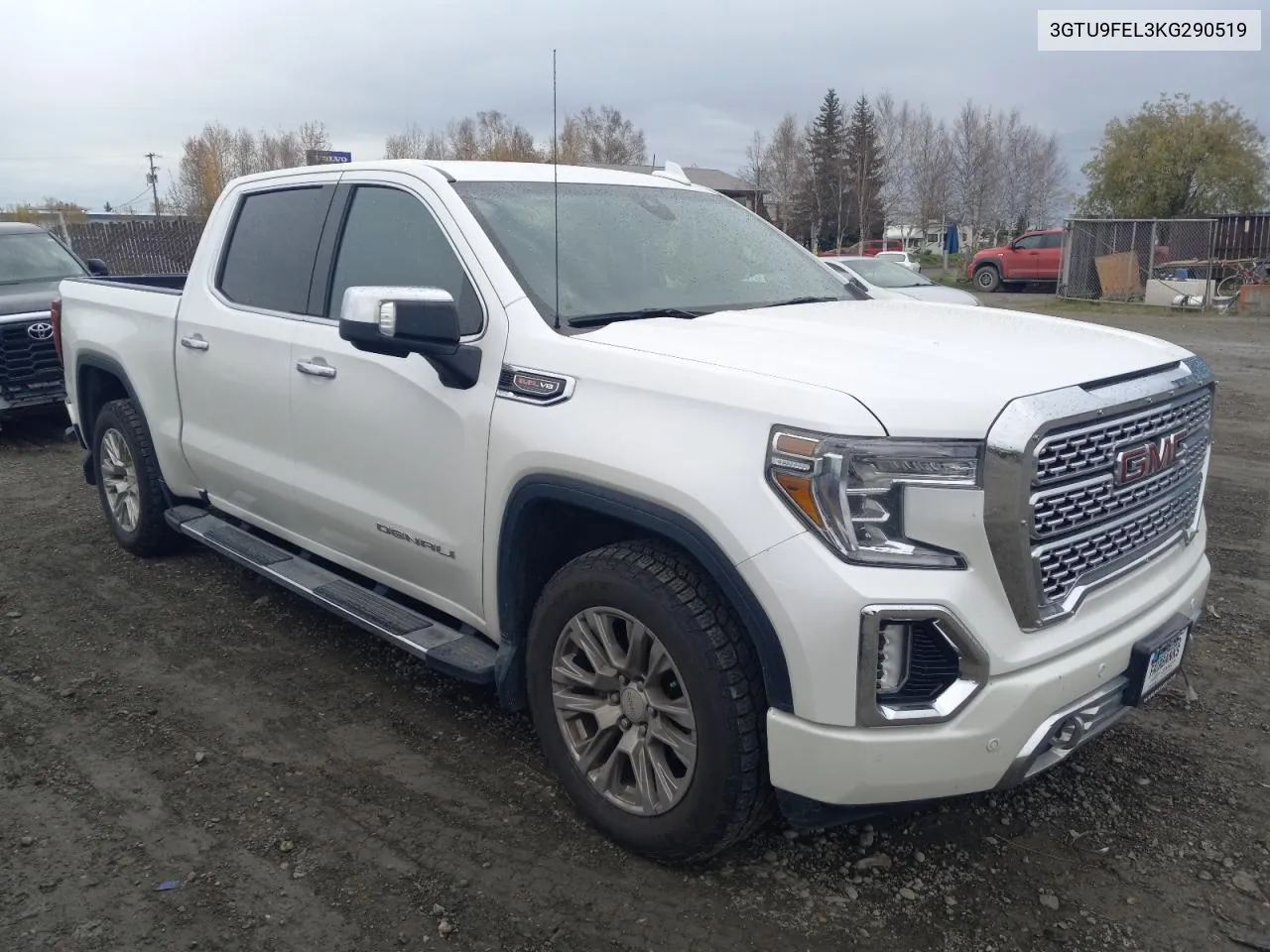 2019 GMC Sierra K1500 Denali VIN: 3GTU9FEL3KG290519 Lot: 72942814