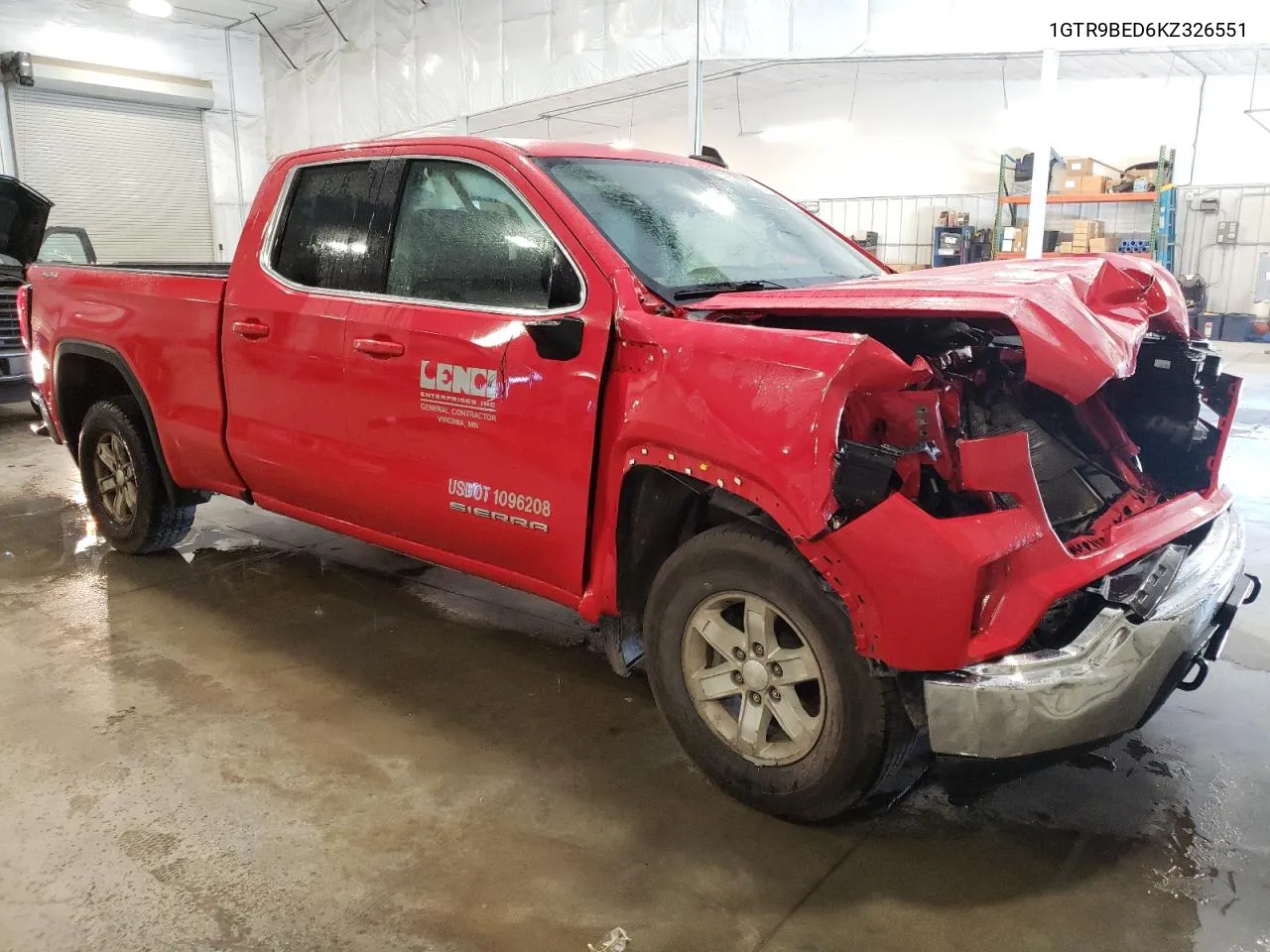 1GTR9BED6KZ326551 2019 GMC Sierra K1500 Sle