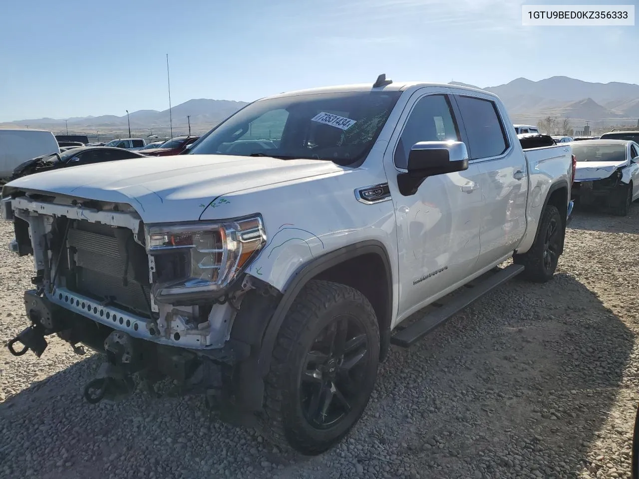 1GTU9BED0KZ356333 2019 GMC Sierra K1500 Sle