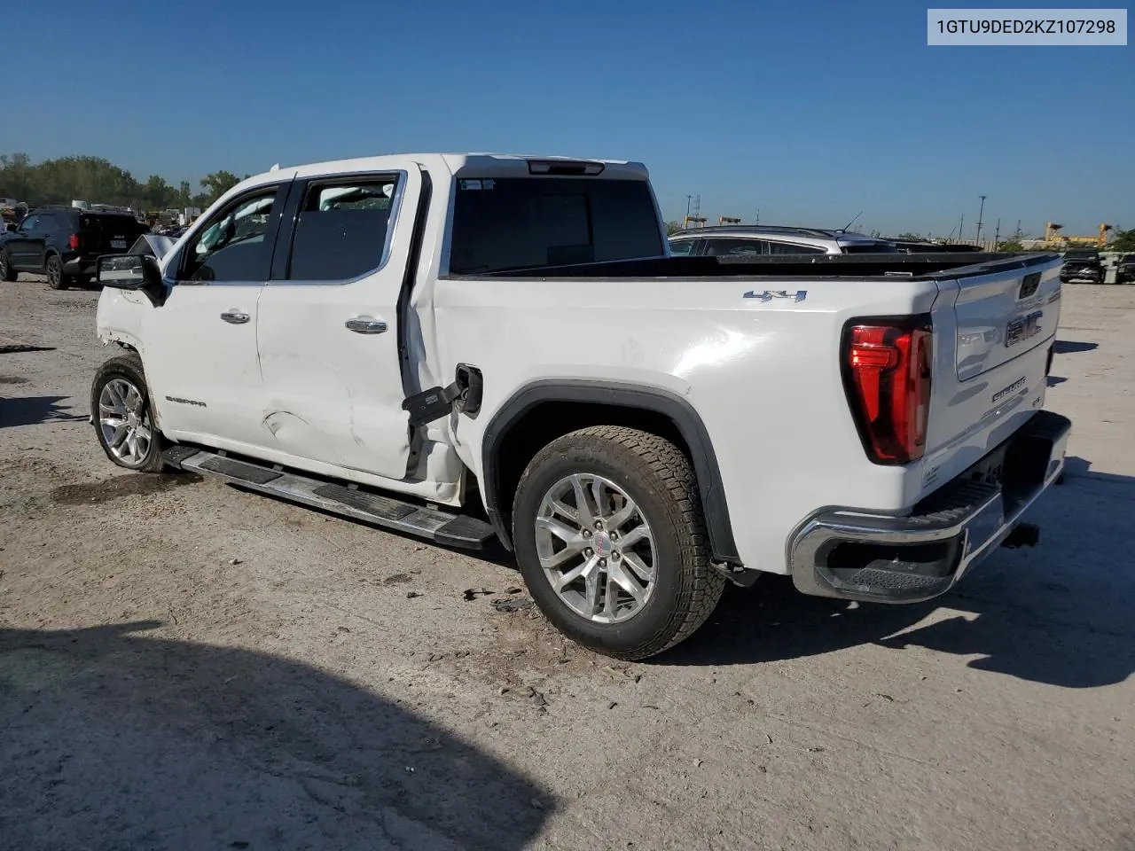 2019 GMC Sierra K1500 Slt VIN: 1GTU9DED2KZ107298 Lot: 73567424