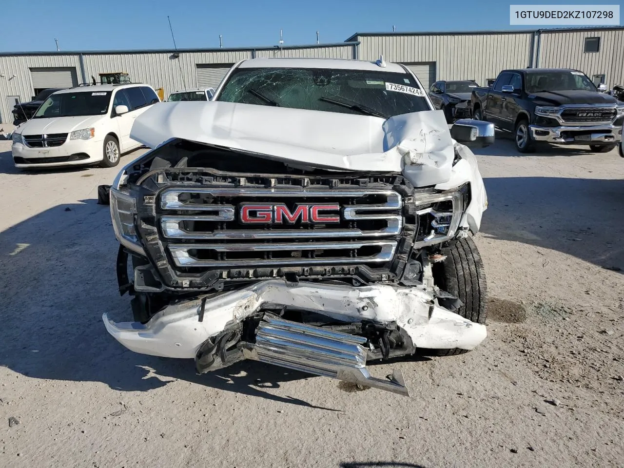 2019 GMC Sierra K1500 Slt VIN: 1GTU9DED2KZ107298 Lot: 73567424