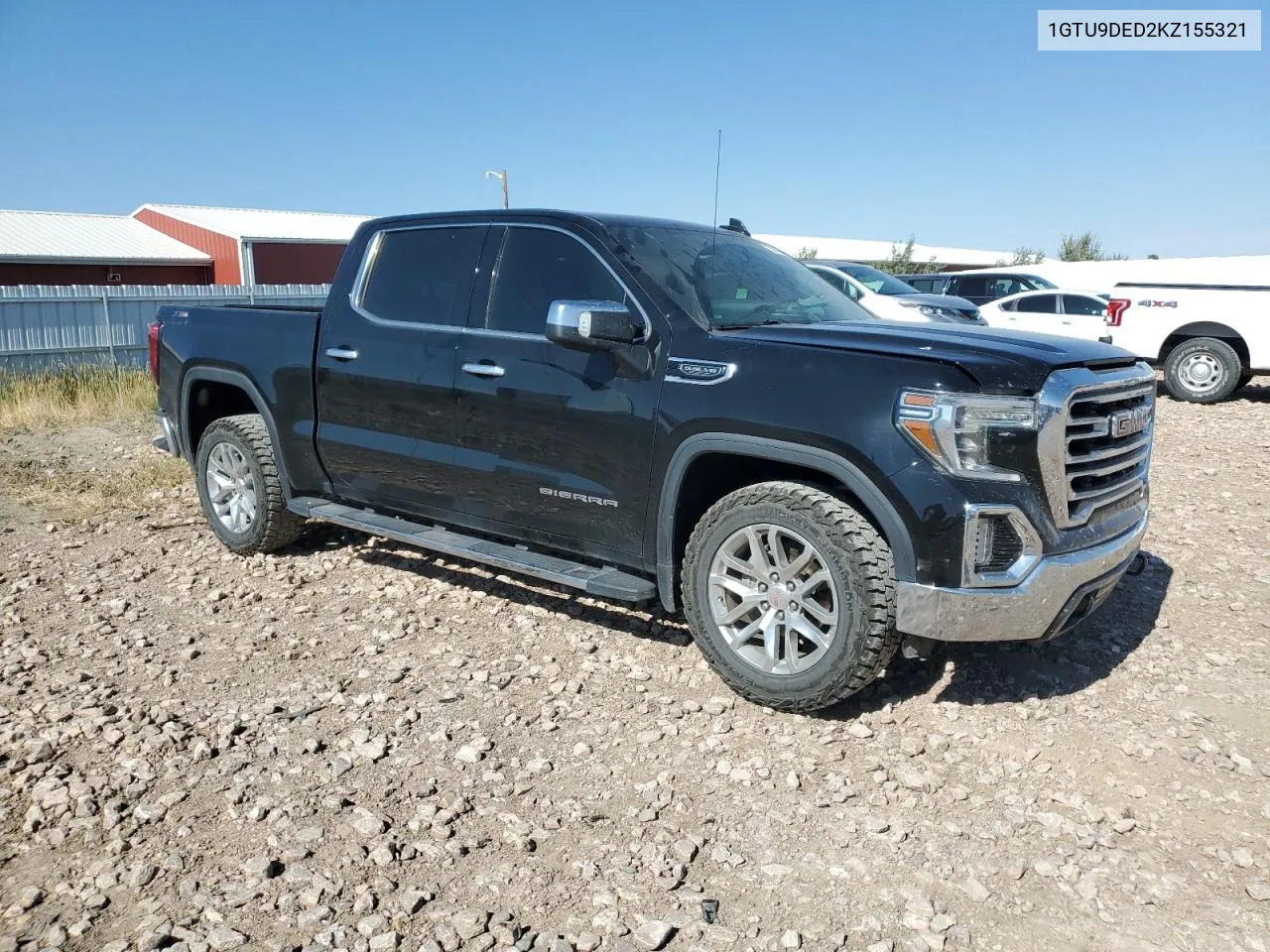 2019 GMC Sierra K1500 Slt VIN: 1GTU9DED2KZ155321 Lot: 73872524