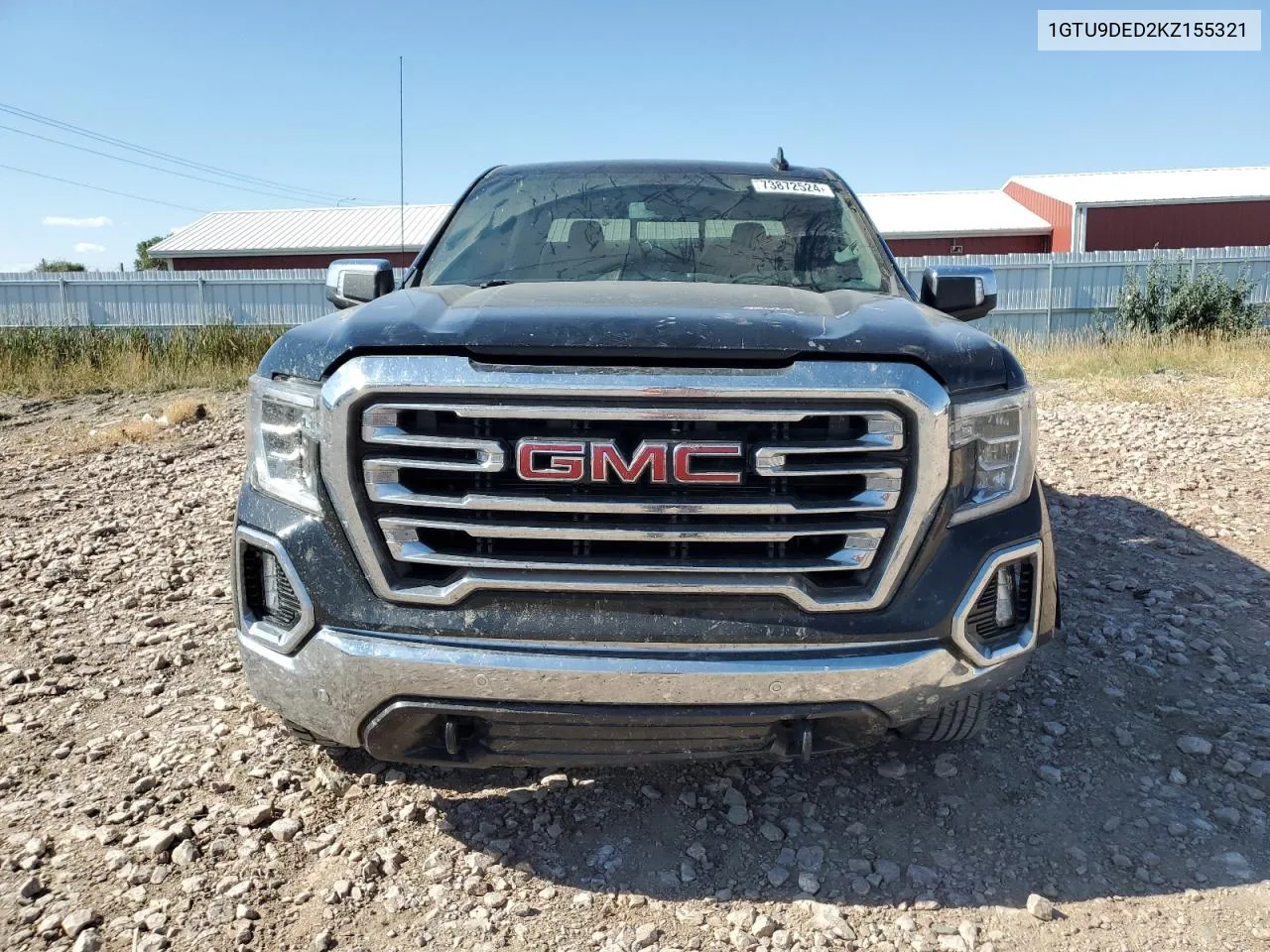 2019 GMC Sierra K1500 Slt VIN: 1GTU9DED2KZ155321 Lot: 73872524