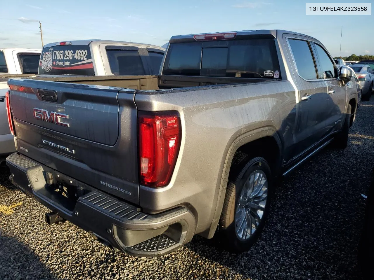 2019 GMC Sierra K1500 Denali VIN: 1GTU9FEL4KZ323558 Lot: 73878454