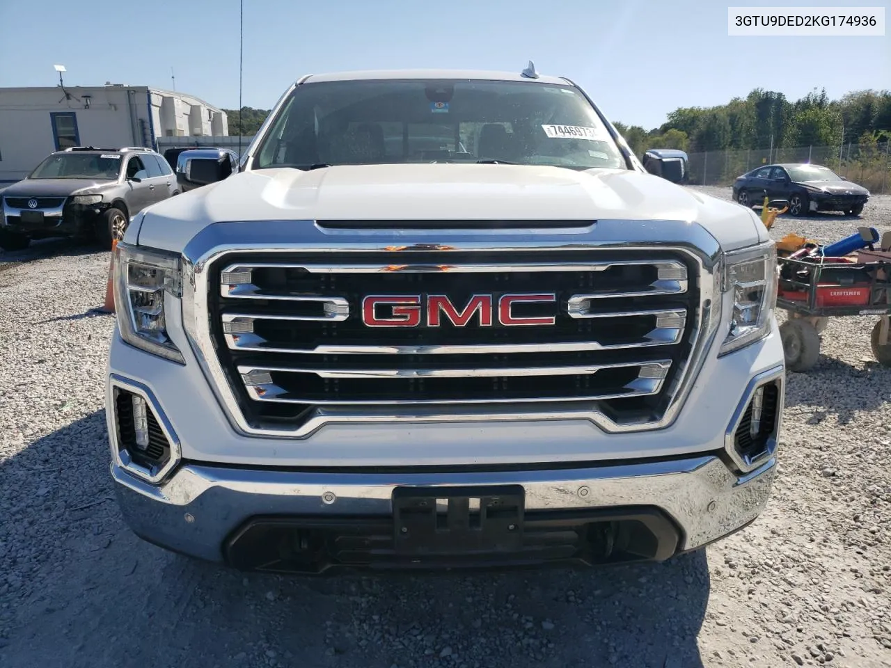 2019 GMC Sierra K1500 Slt VIN: 3GTU9DED2KG174936 Lot: 74469734