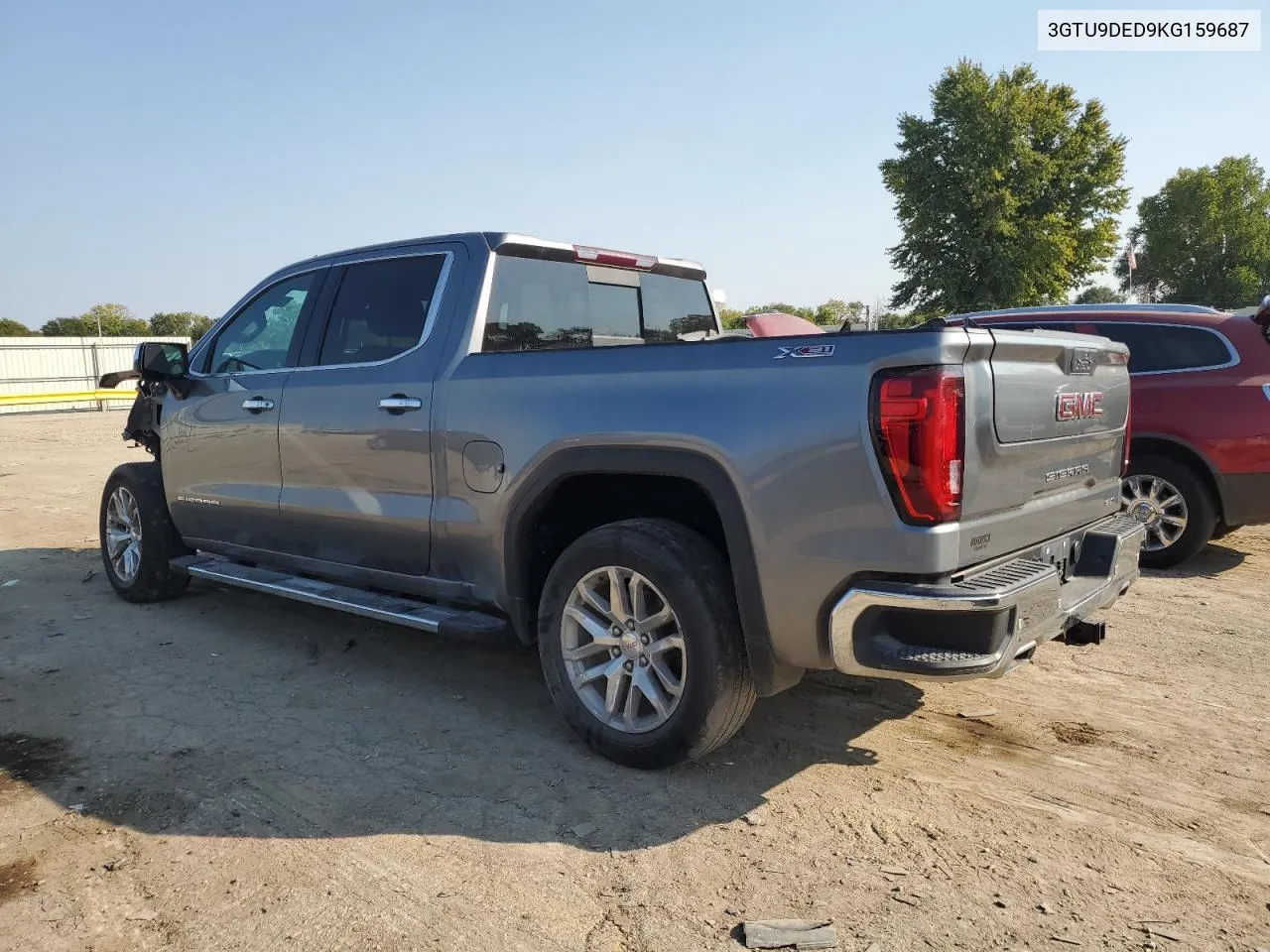 2019 GMC Sierra K1500 Slt VIN: 3GTU9DED9KG159687 Lot: 74536394