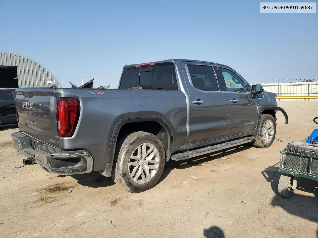 2019 GMC Sierra K1500 Slt VIN: 3GTU9DED9KG159687 Lot: 74536394