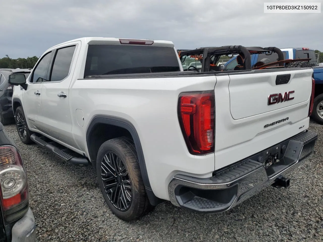 2019 GMC Sierra C1500 Slt VIN: 1GTP8DED3KZ150922 Lot: 74640454