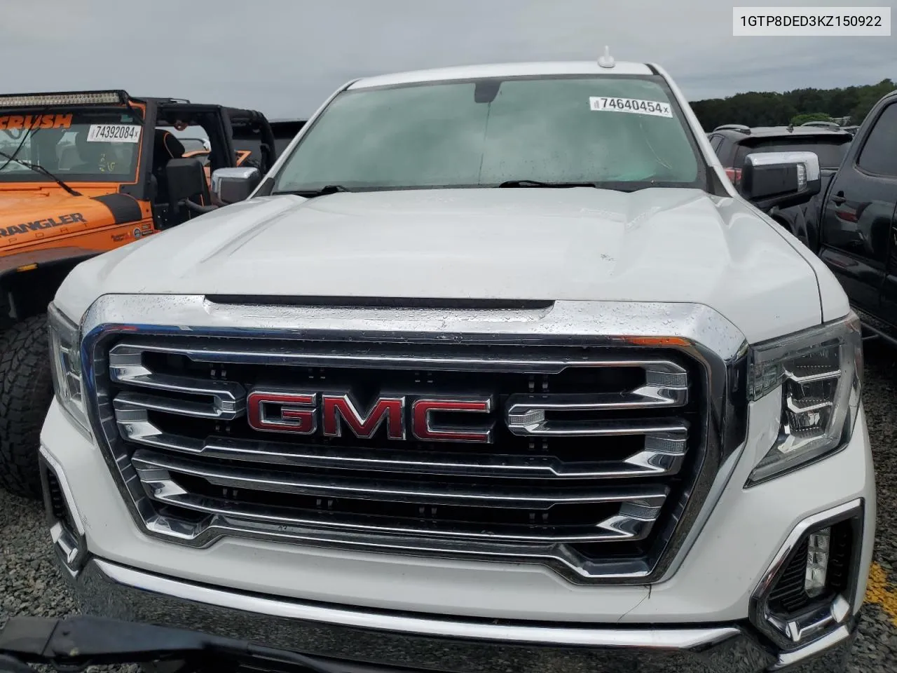 2019 GMC Sierra C1500 Slt VIN: 1GTP8DED3KZ150922 Lot: 74640454