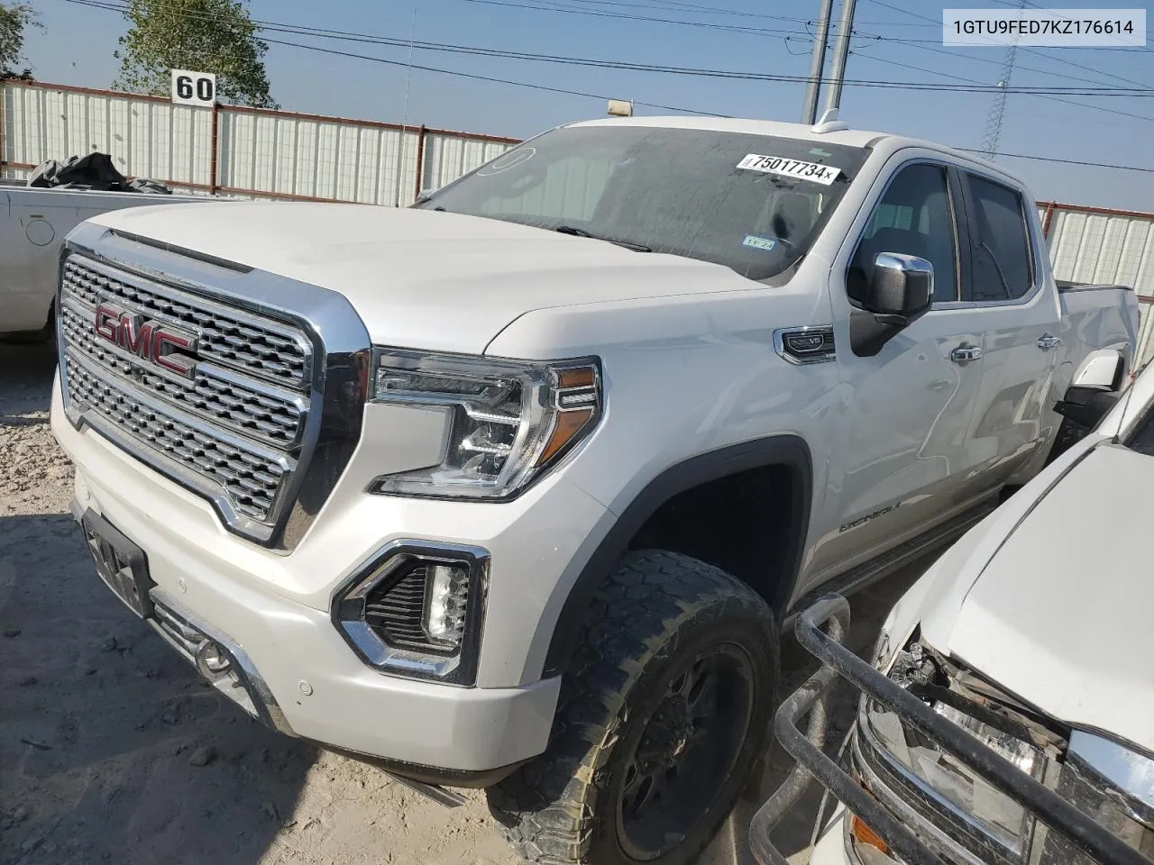 2019 GMC Sierra K1500 Denali VIN: 1GTU9FED7KZ176614 Lot: 75017734