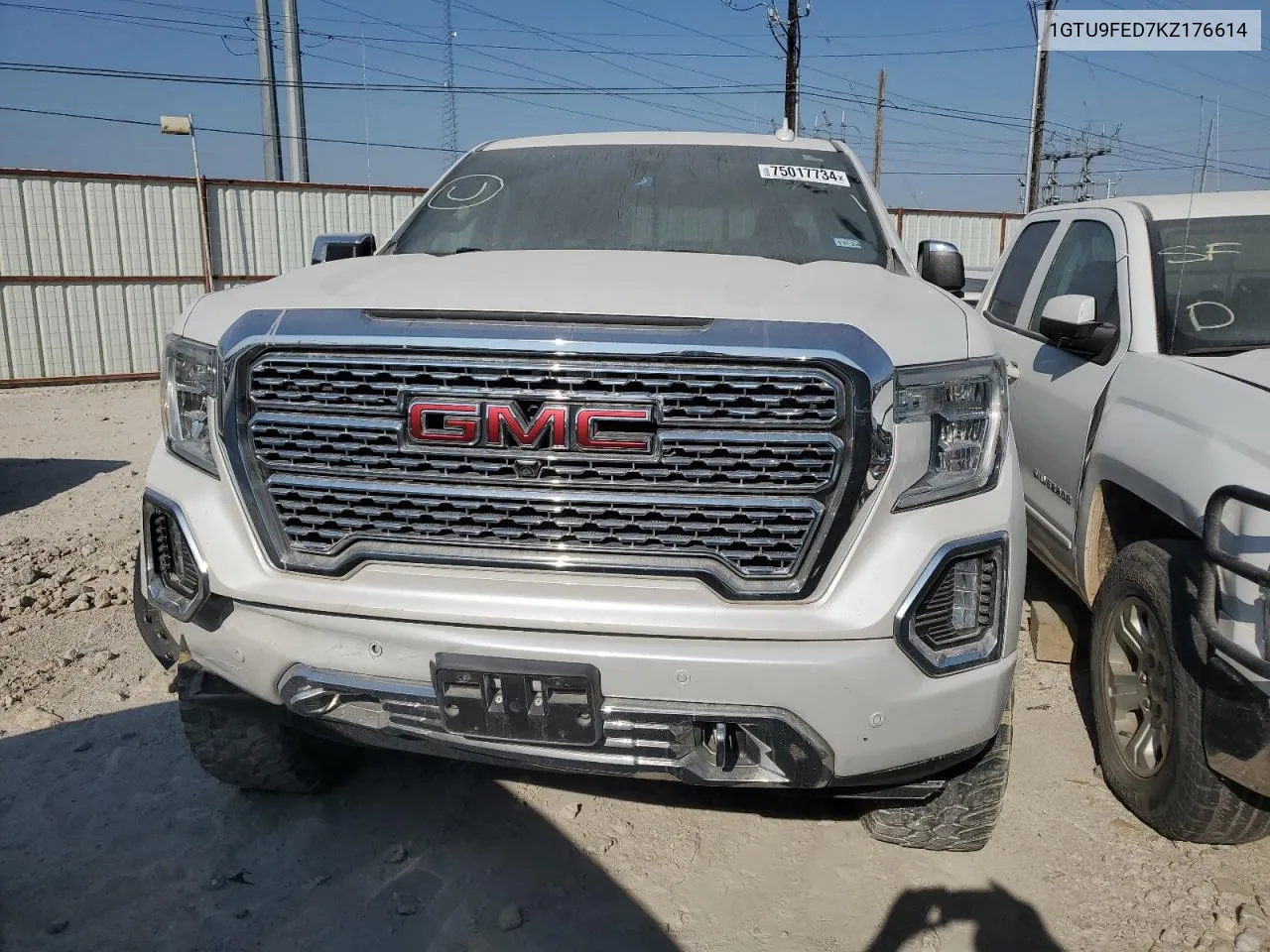 2019 GMC Sierra K1500 Denali VIN: 1GTU9FED7KZ176614 Lot: 75017734