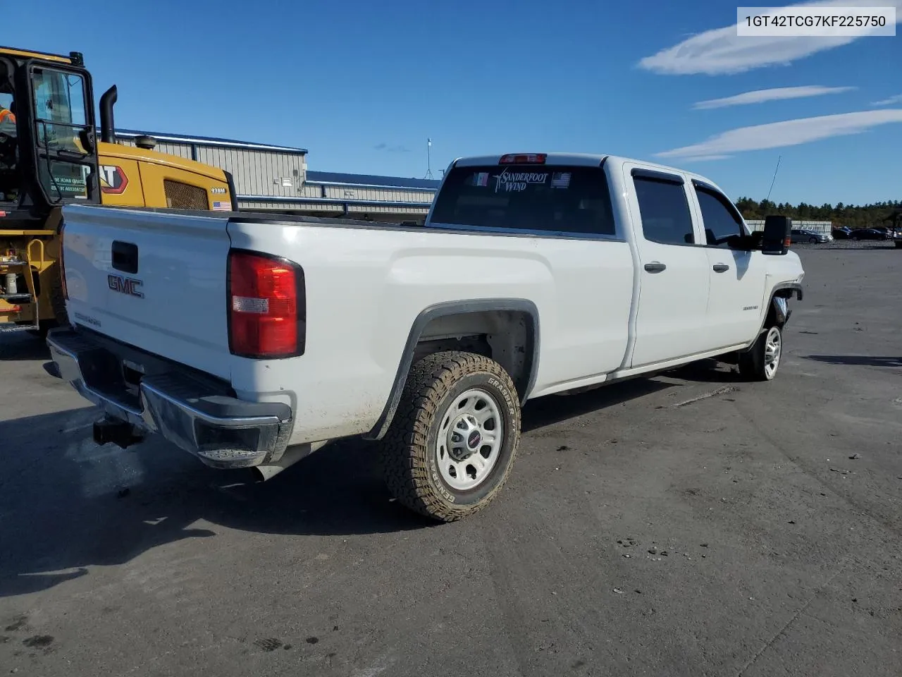 2019 GMC Sierra K3500 VIN: 1GT42TCG7KF225750 Lot: 75339294