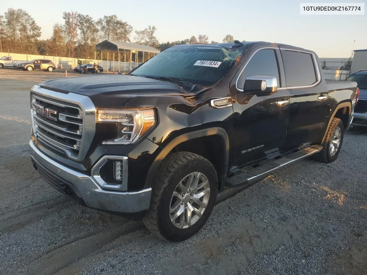 2019 GMC Sierra K1500 Slt VIN: 1GTU9DED0KZ167774 Lot: 75617834