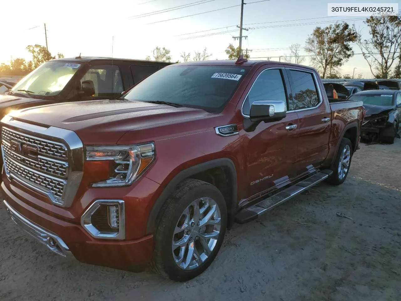 3GTU9FEL4KG245721 2019 GMC Sierra K1500 Denali