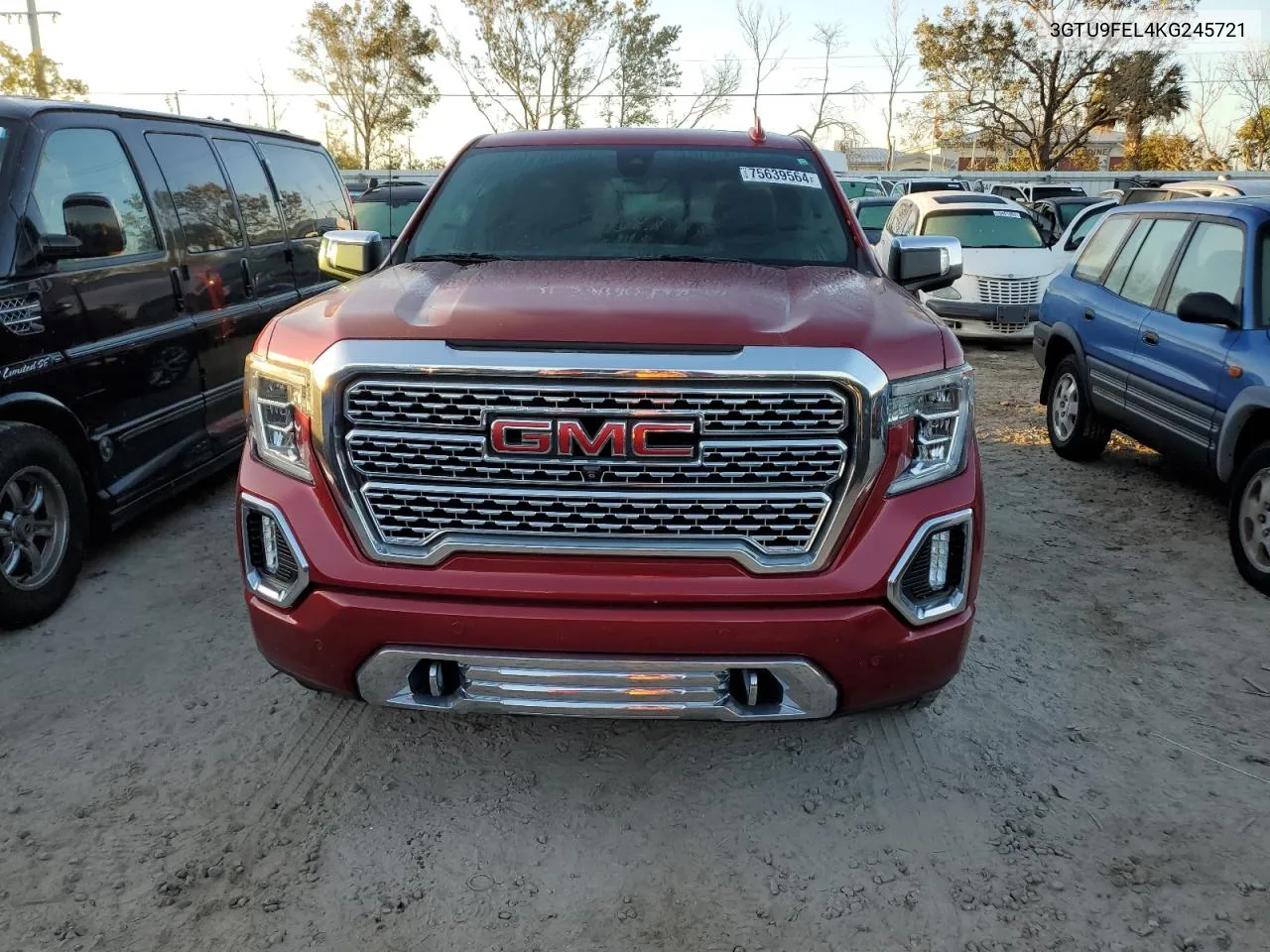 2019 GMC Sierra K1500 Denali VIN: 3GTU9FEL4KG245721 Lot: 75639564