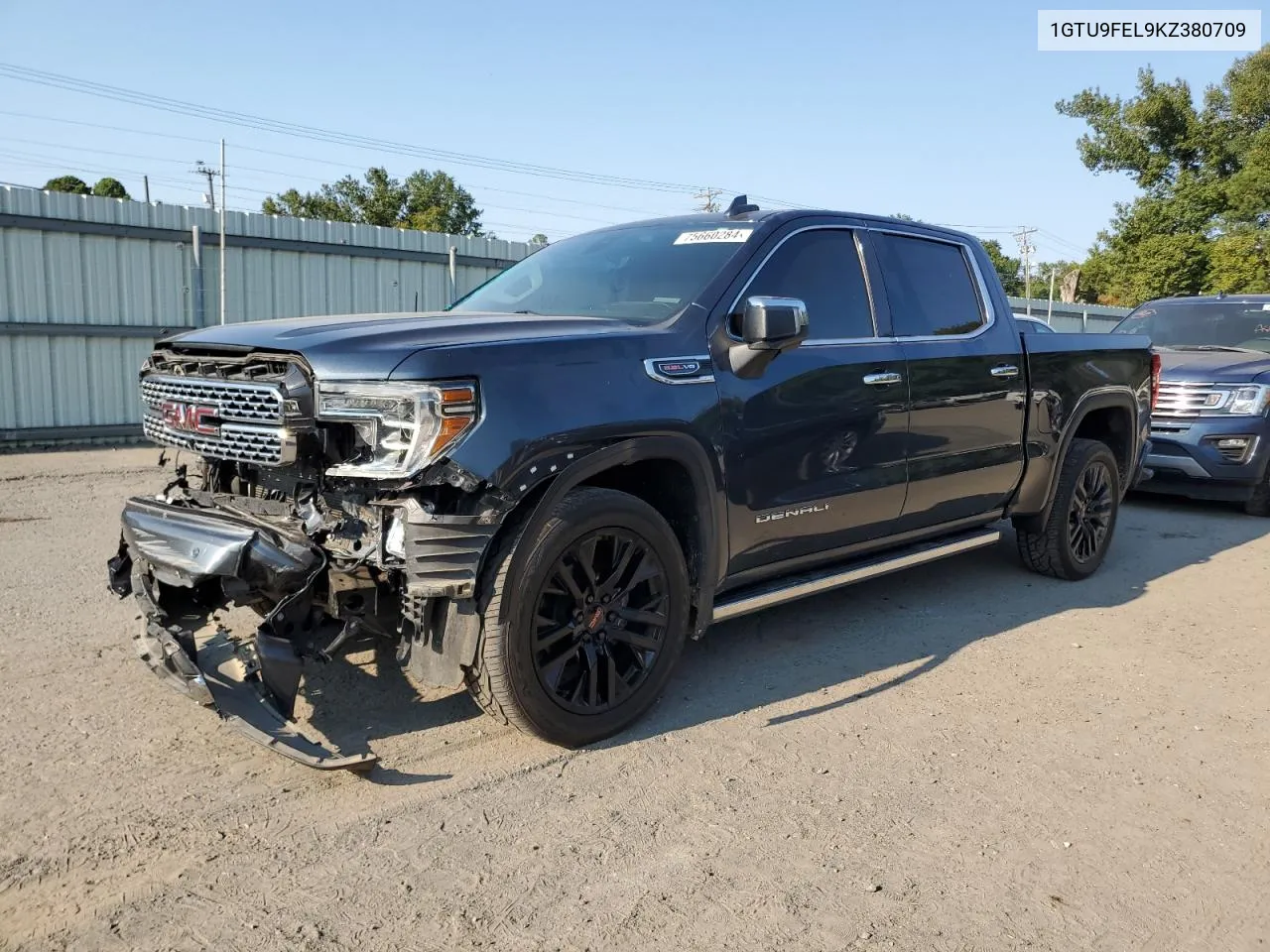 2019 GMC Sierra K1500 Denali VIN: 1GTU9FEL9KZ380709 Lot: 75660284