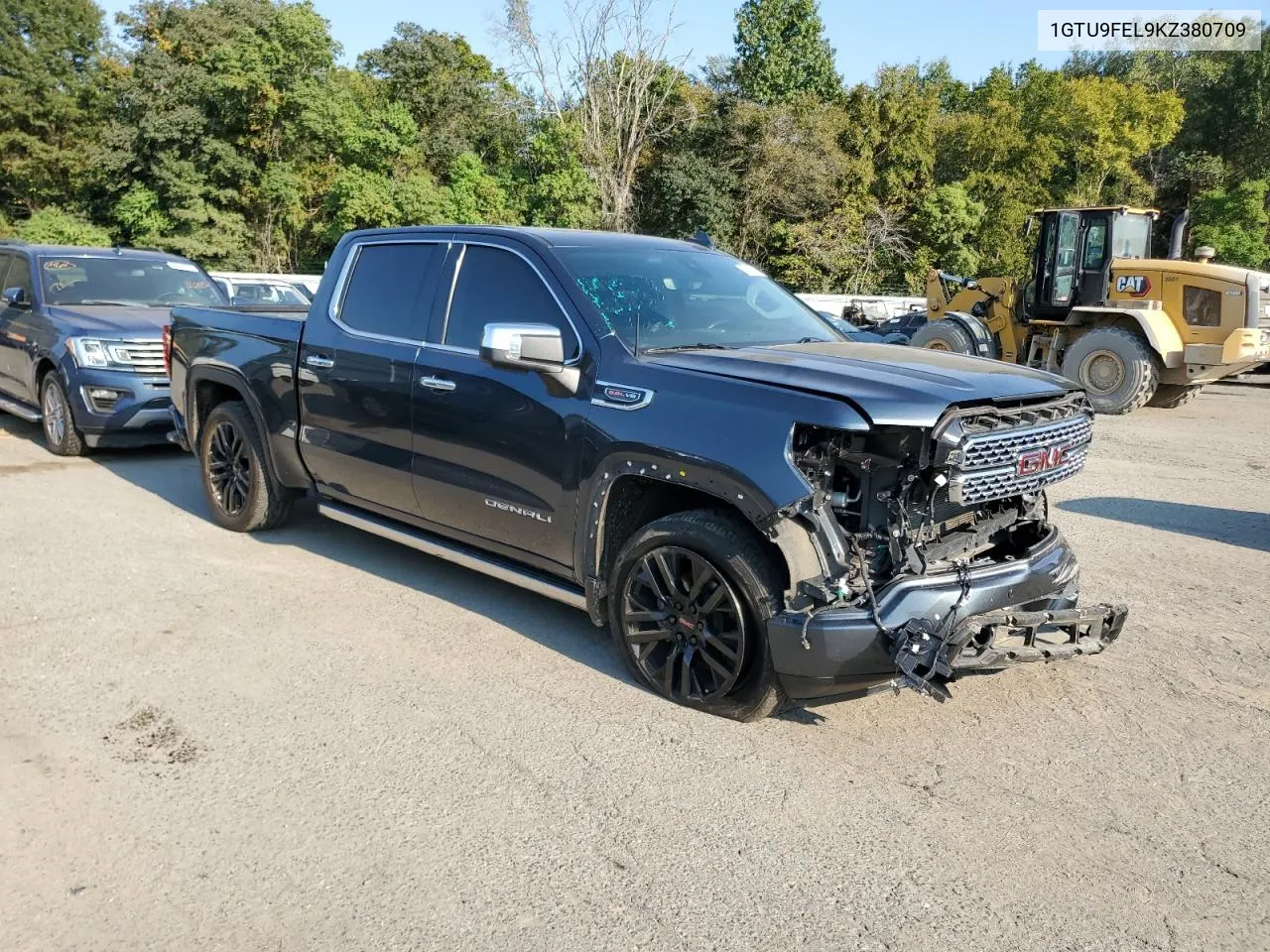 2019 GMC Sierra K1500 Denali VIN: 1GTU9FEL9KZ380709 Lot: 75660284