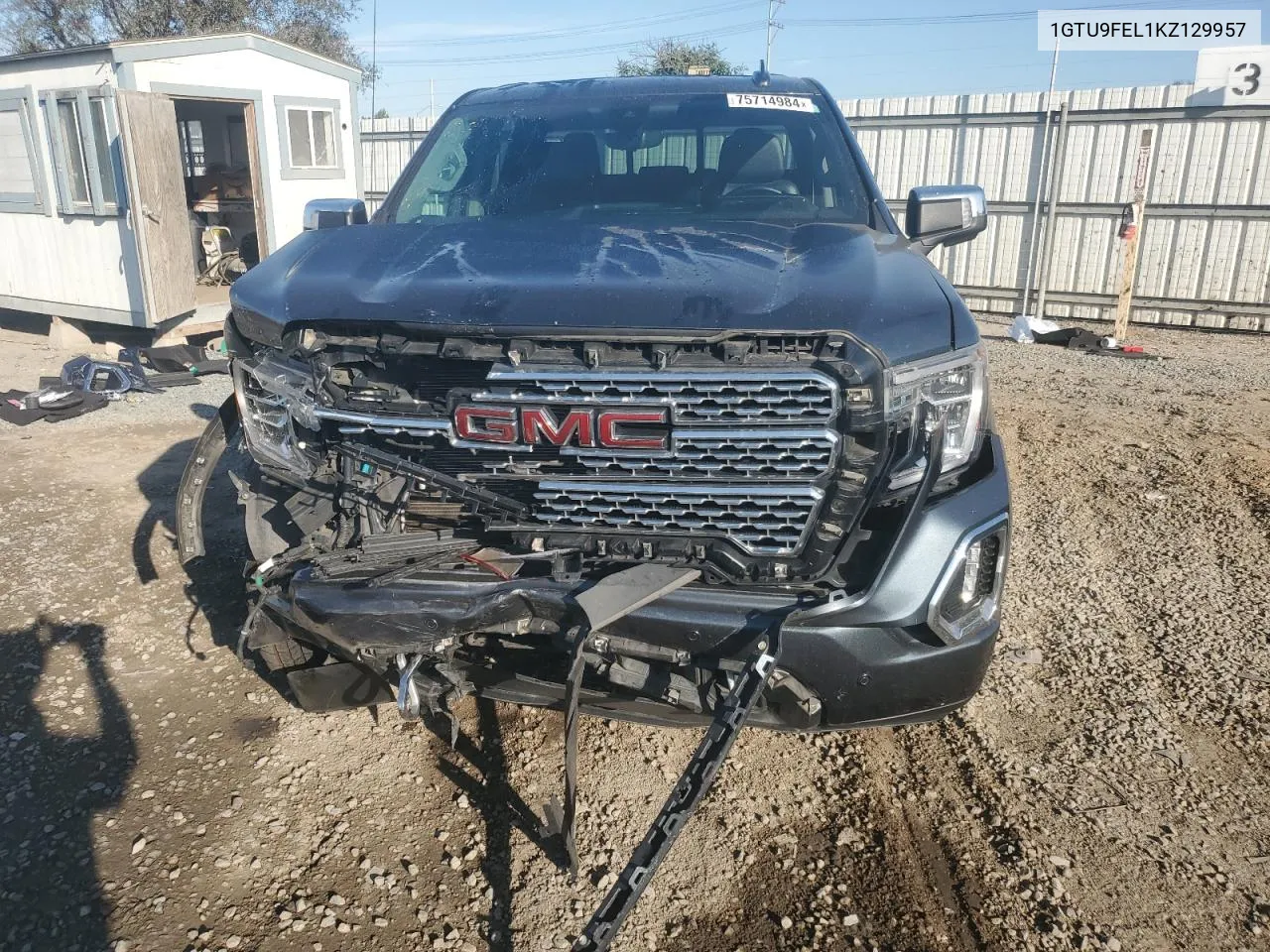 2019 GMC Sierra K1500 Denali VIN: 1GTU9FEL1KZ129957 Lot: 75714984