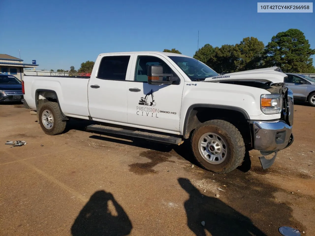 2019 GMC Sierra K3500 VIN: 1GT42TCY4KF266958 Lot: 76258544