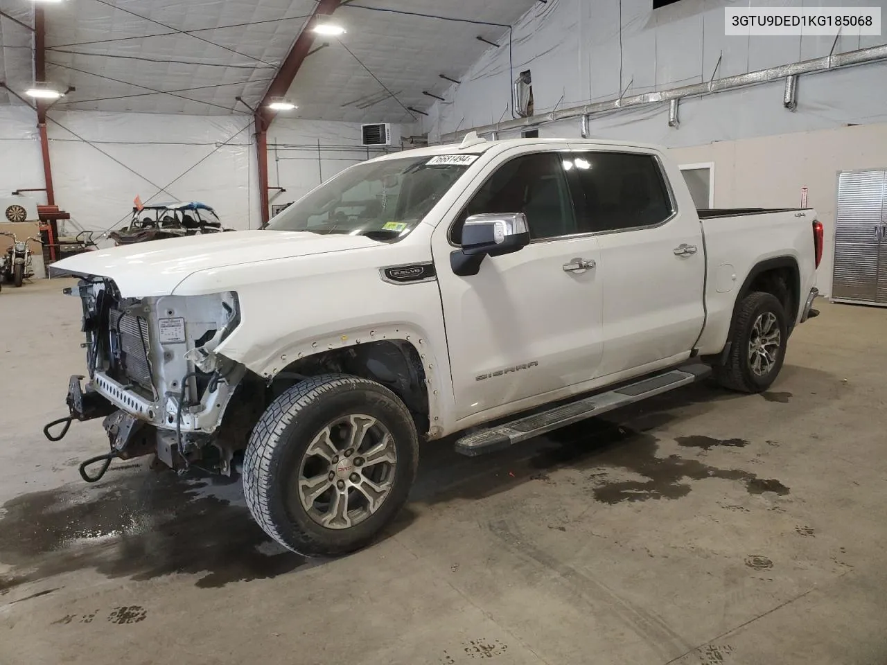 2019 GMC Sierra K1500 Slt VIN: 3GTU9DED1KG185068 Lot: 76681494