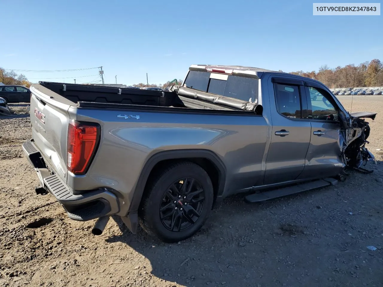 2019 GMC Sierra K1500 Elevation VIN: 1GTV9CED8KZ347843 Lot: 77185844