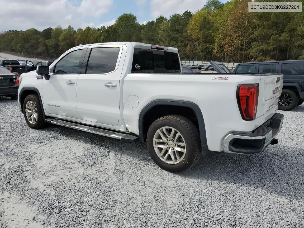 2019 GMC Sierra K1500 Slt VIN: 3GTU9DED8KG227204 Lot: 78251204