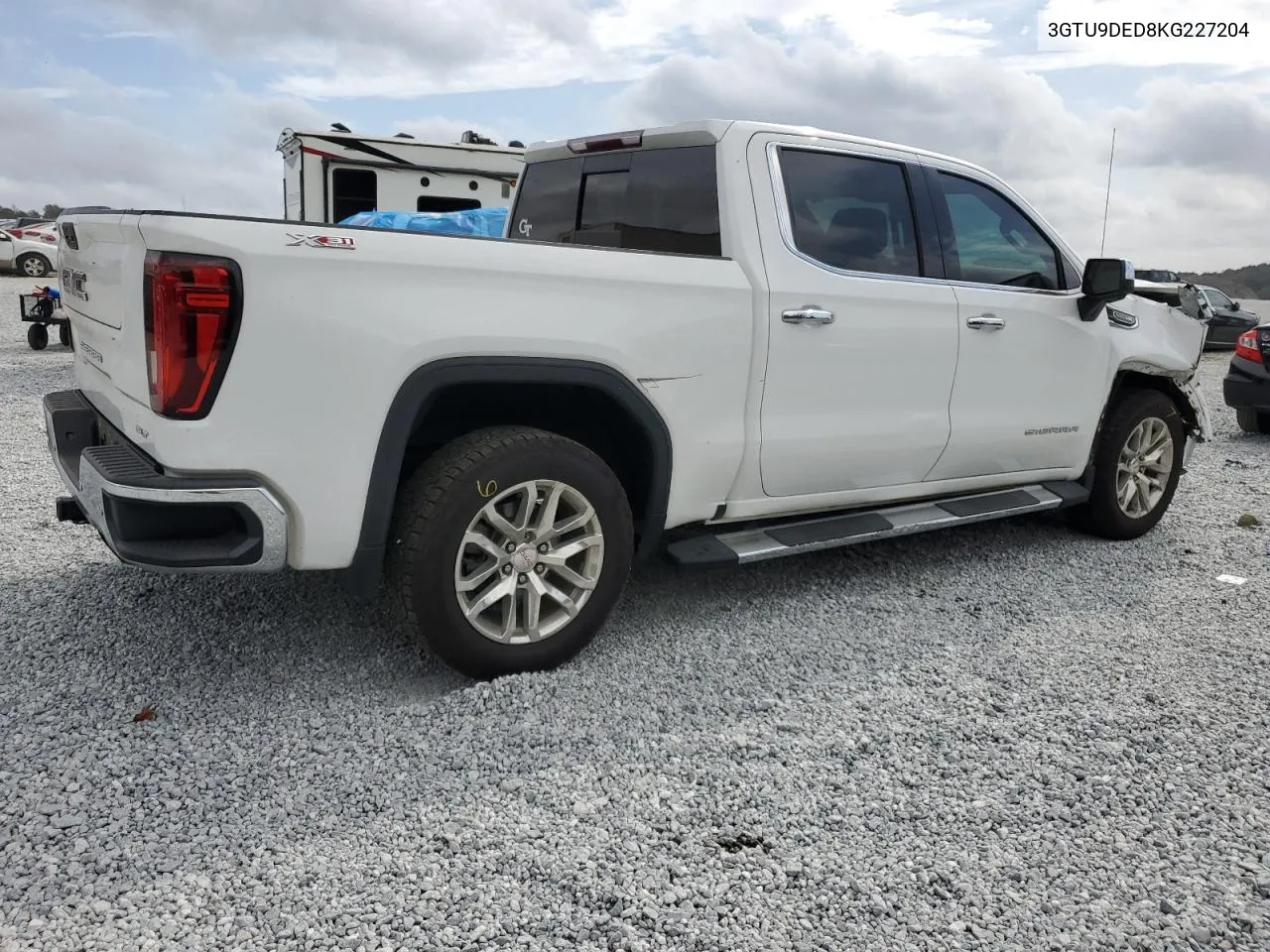 2019 GMC Sierra K1500 Slt VIN: 3GTU9DED8KG227204 Lot: 78251204