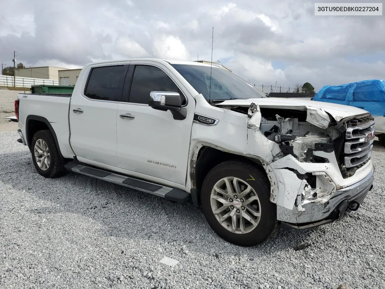 2019 GMC Sierra K1500 Slt VIN: 3GTU9DED8KG227204 Lot: 78251204