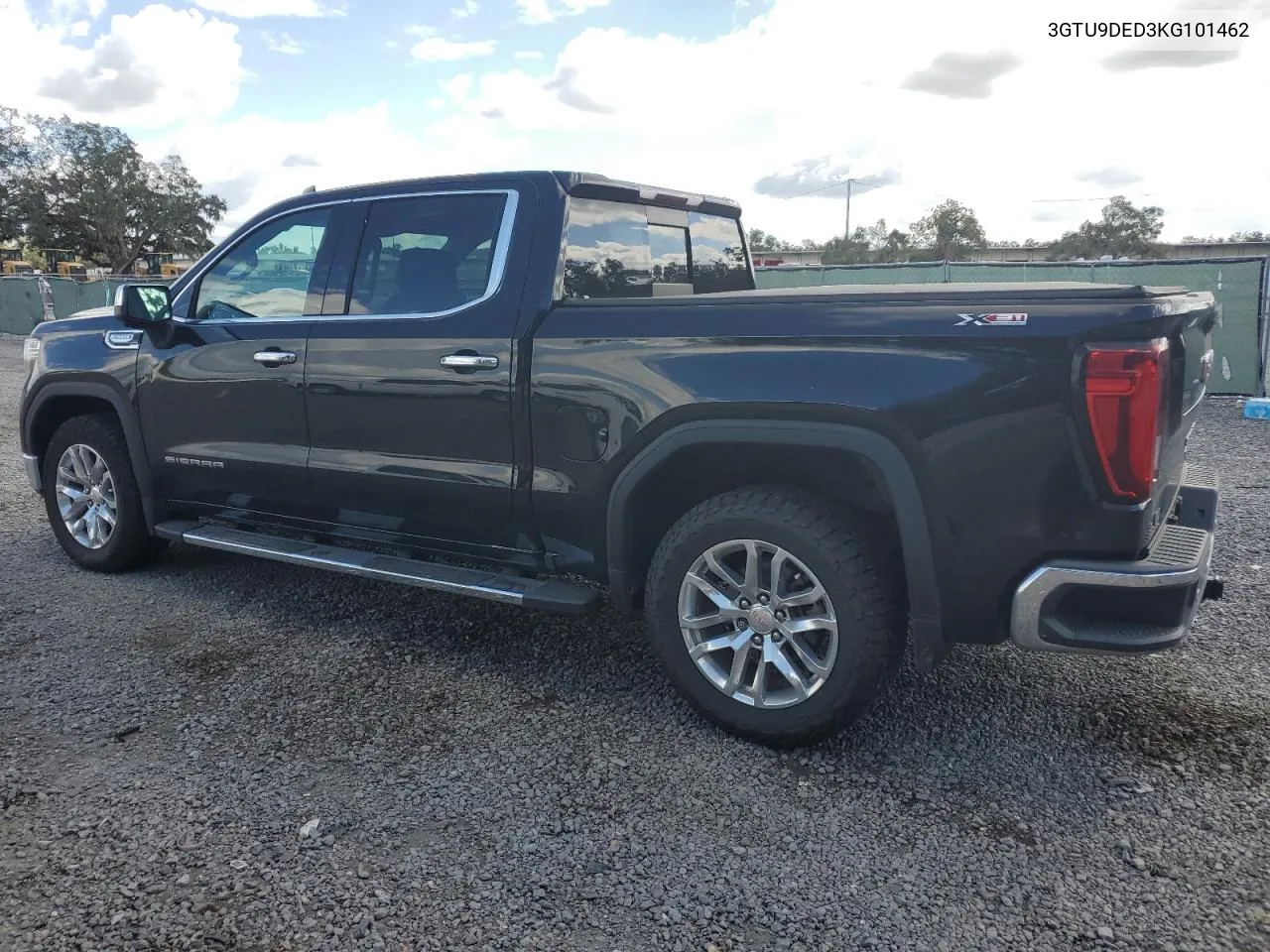 2019 GMC Sierra K1500 Slt VIN: 3GTU9DED3KG101462 Lot: 78930534