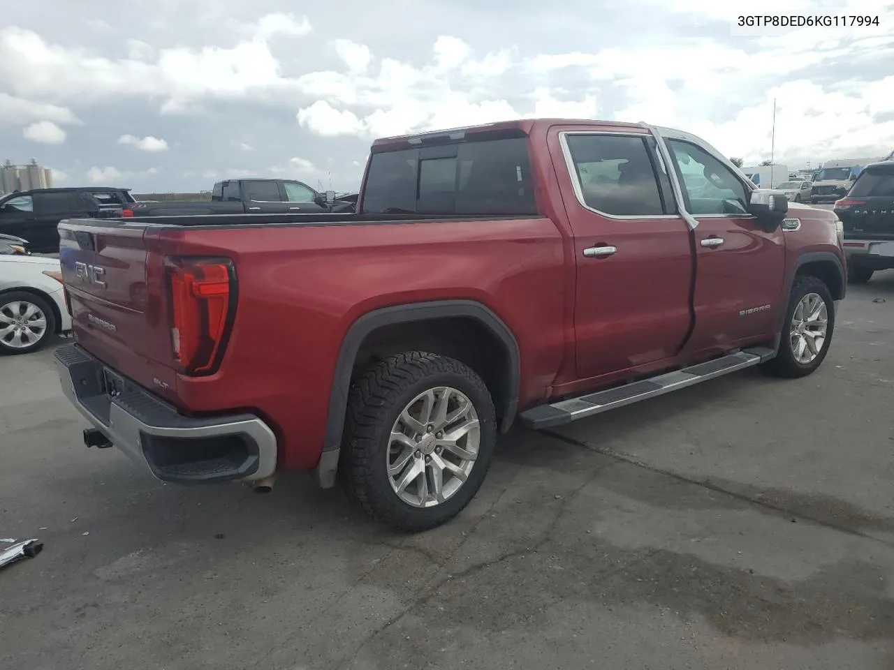 2019 GMC Sierra C1500 Slt VIN: 3GTP8DED6KG117994 Lot: 80005334